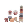 Afbeelding laden in Galerijviewer, Happy World stapelemmers en bekers van bioplastic
