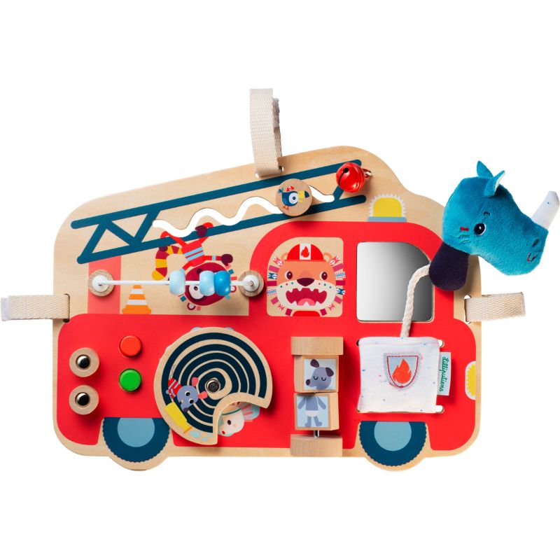 Interactief Houten Brandweerauto Activiteitenpaneel